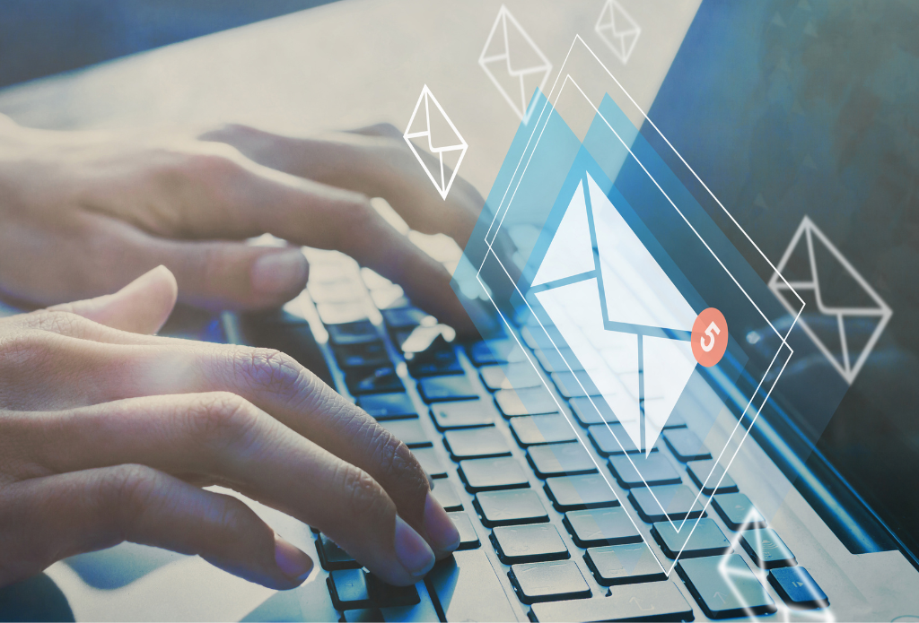 Hyper-personalized cold outreach email being crafted on a laptop to turn cold emails into meaningful conversations