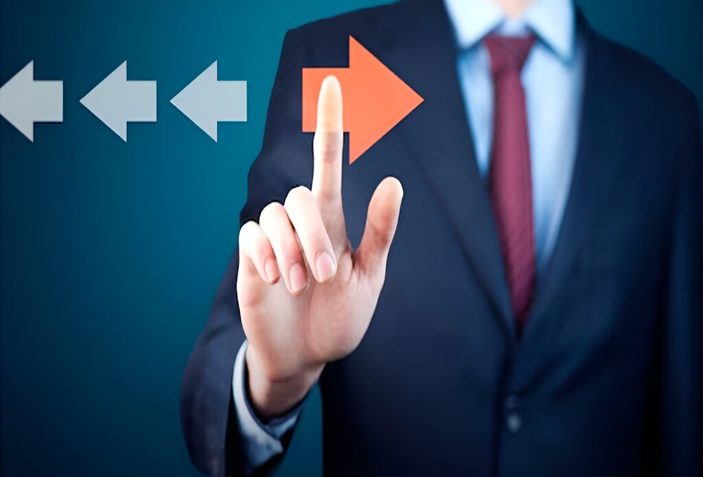 Business leader making a decision despite uncertainty illustrating the B2B buyer confidence gap in purchasing decisions